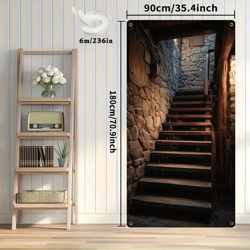 Door Decorative Painting, 1 2D flat-printed door decoration painting, suitable for the entrance hall, etc.