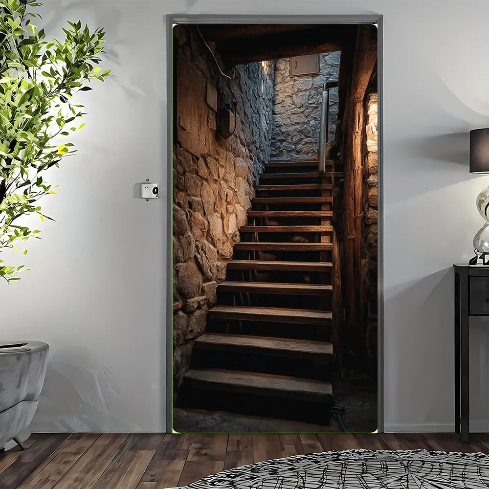Door Decorative Painting, 1 2D flat-printed door decoration painting, suitable for the entrance hall, etc.
