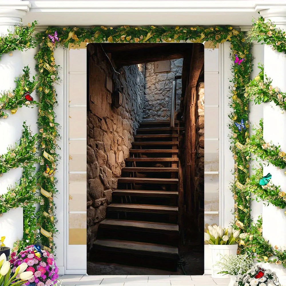 Door Decorative Painting, 1 2D flat-printed door decoration painting, suitable for the entrance hall, etc.